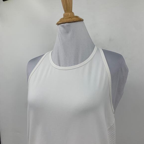 Athleta Tank Top Women XS Extra Small White Lightspeed Halter Racerback *READ - Picture 3 of 12
